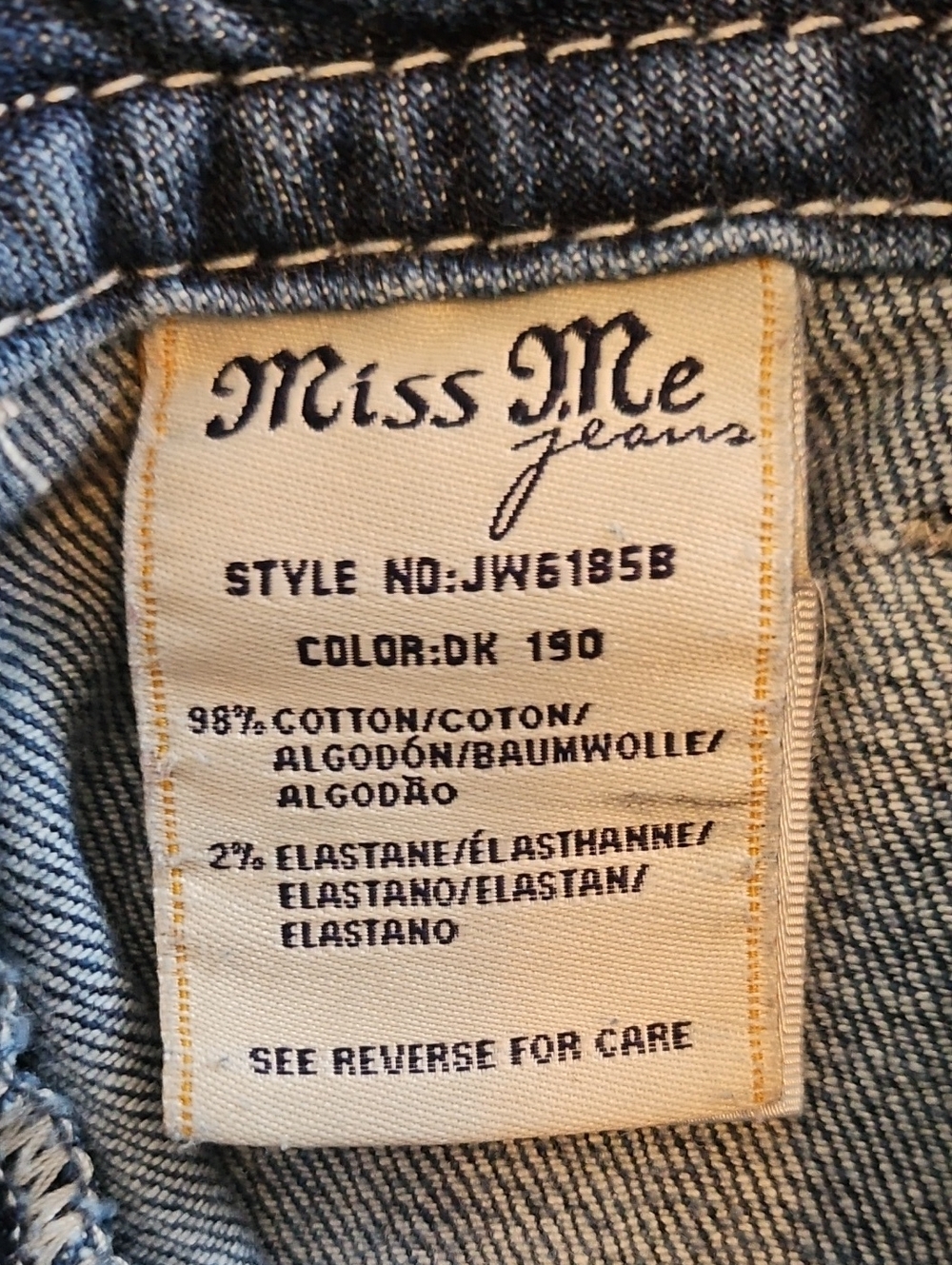 Miss Me Women's Blue Embellished Bootcut Jeans - Picture 9 of 9
